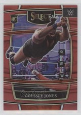 2022 Panini Select WWE Concourse Red Prizm 100/249 Odyssey Jones #64 1dl2