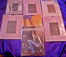 Edles Paket gemusterte Fein Strumpfhosen Gr 40 42 44 Tupfen Muster Applik OVP