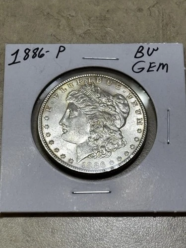 1886-P Morgan Dollar ☆ 90% Silver ☆ BU Gem