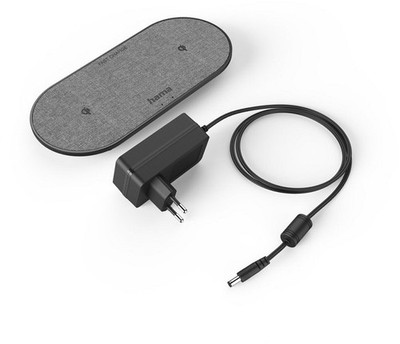 Hama Lade-/Netzteil für Mobiltelefone 201682Wireless Charger QI-FC10 DUO (10W)