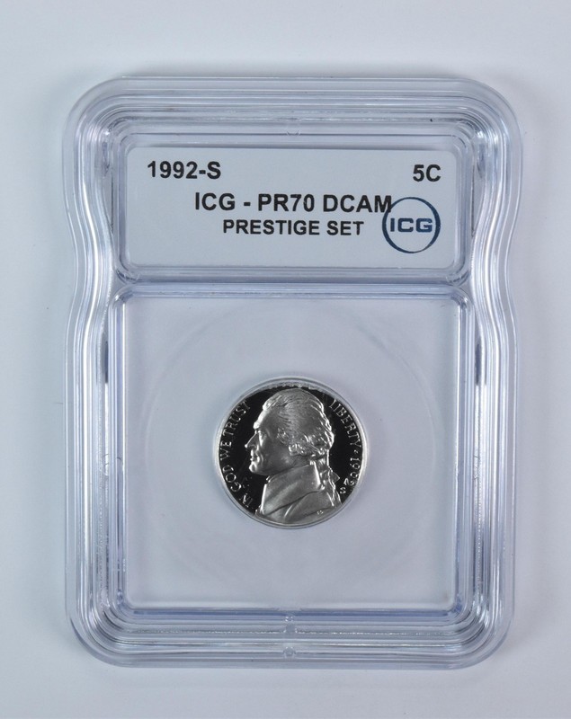 1992-S Jefferson Nickel Prestige Set PR70 DCAM ICG *2169