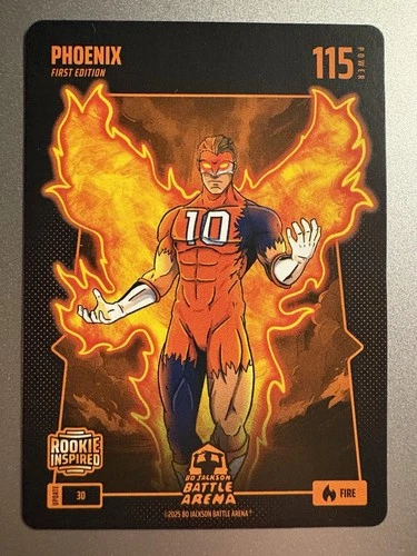 2025 Bo Jackson Battle Arena FIRST EDITION Phoenix FIRE BATTLEFOIL ROOKIE!