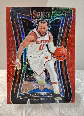 2024-25 Panini Select Mezzanine Jalen Brunson #332 Red Mojo [06/20] w/Jewel Case