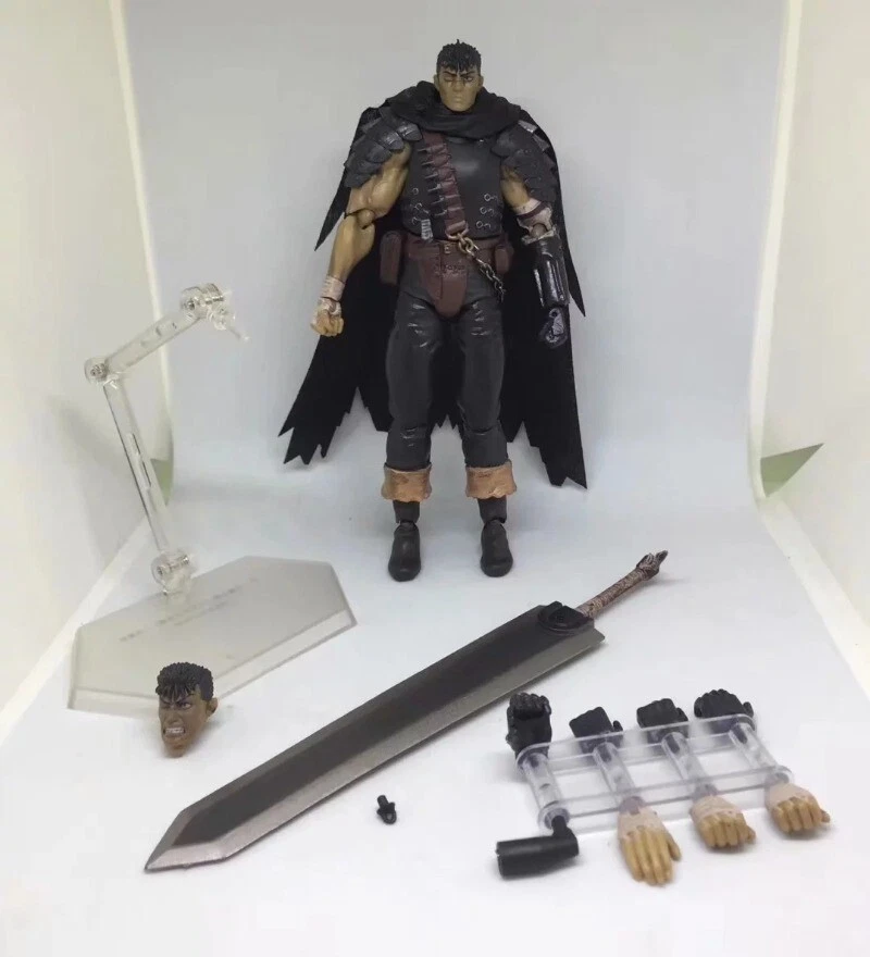 Guts Berserk Espadachín Negro PVC Modelo Juguete Con Caja Figma 359 Figura de Acción Regalo Foto 4 de 4