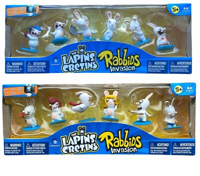 Rabbids Invasion The Lapins Cretins Mini Figurine Box Set Series **Brand new**
