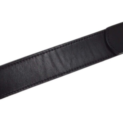 Chanel Black Leather Belt #65/26 96A Small Good 183520 | eBay display picture 3