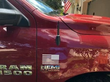 4.25 inch Black Antenna Mast Power for DODGE RAM & RAM 1500 2500 3500 09-23 New