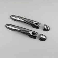 Carbon Fiber Style Exterior Door Handle Cover Trim For Renault Clio IV Clio 4