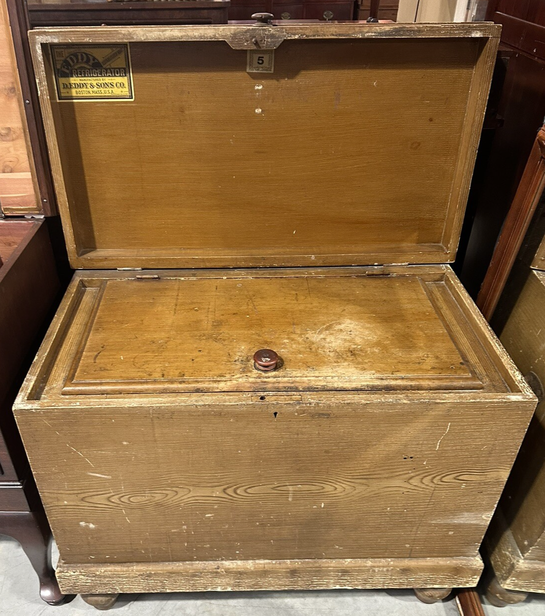 D.Eddy & Sons Antique Pine Box Refrigerator | eBay