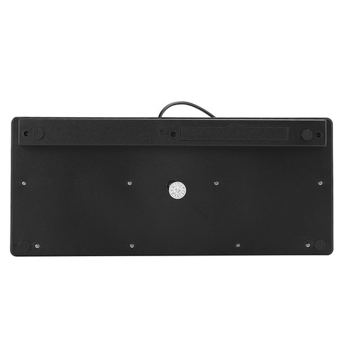 (Black) Mini Japanese Keyboard USB 78 Key Ultra-Thin Keyboard Arc-shaped