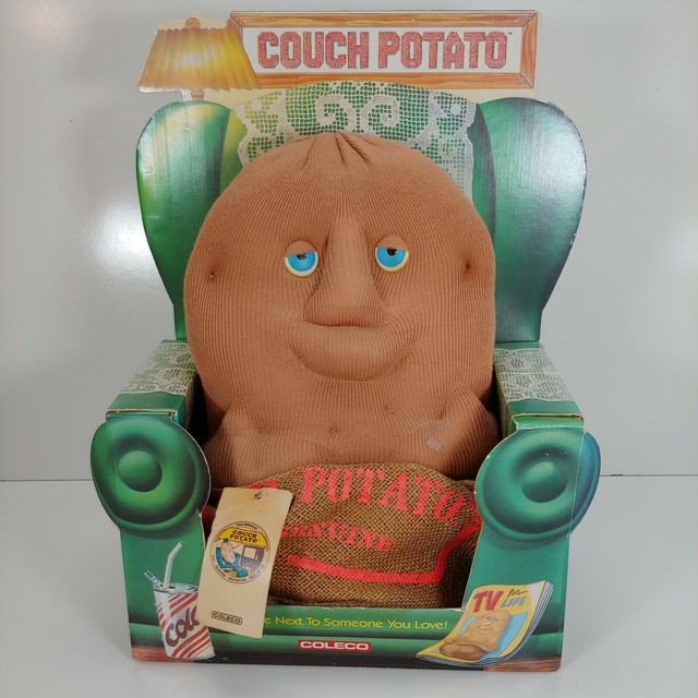 Vintage 1987 Couch Potato PAL Coleco Plush Stuffed Animal Toy Robert