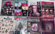 8 Christmas Counted Cross Stitch Pattern Leaflets Magazines