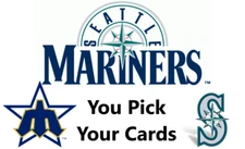 You Pick Your Cards - Seattle Mariners Team - MLB Baseball Card Selection A