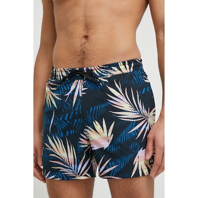 Quiksilver surfsilk mix volleyball 15'' black 2023 beach shorts swimsuit be...
