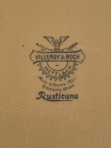 Villeroy & Boch Blue Rusticana 3 x längliche Teller 1947 1956 Made Franca-Saar - Bild 8 von 21