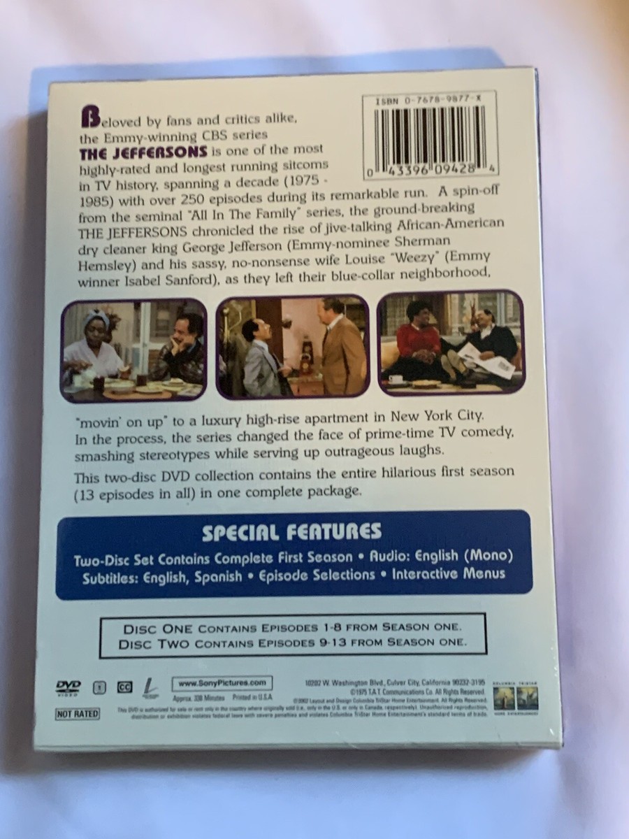 The Jeffersons DVD Complete 1st season NEW sealed tv show | eBay