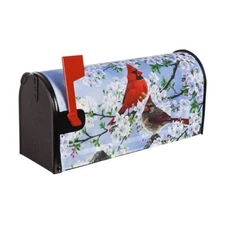 Glorious Mourning Cardinals Mailbox Cover Standard Size Magnetic