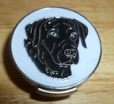 Black Labrador Retriever  Golf Ball Marker 1"  Hat Clip