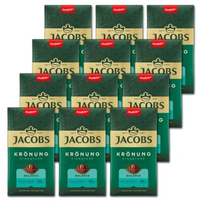 Jacobs Krönung Balance 12 x 500 Gramm gemahlen