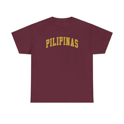 Pilipinas Philippines Filipino Shirt Gifts Tshirt Tee Crew Neck Short Sleeve
