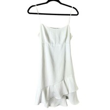 Lovers  Friends White Ruffled Sweetie Mini Dress Size Medium