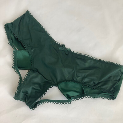 Victoria's Secret Very Sexy Dark Green Bow Cutout Cheeky Panties - Size S -  BNWT | eBay