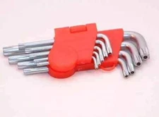 L Shaped Tamper Star Hex Key Set