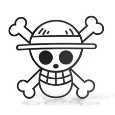 Sticker ONE PIECE Manga Anime Cartoon Sticker for Kids Boys Wall Door