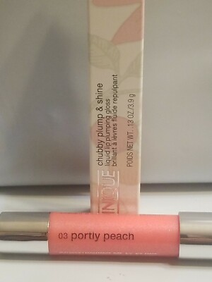 Clinique Plump And Shine Liquid Lip Plumping Gloss 03 Portly Peach 