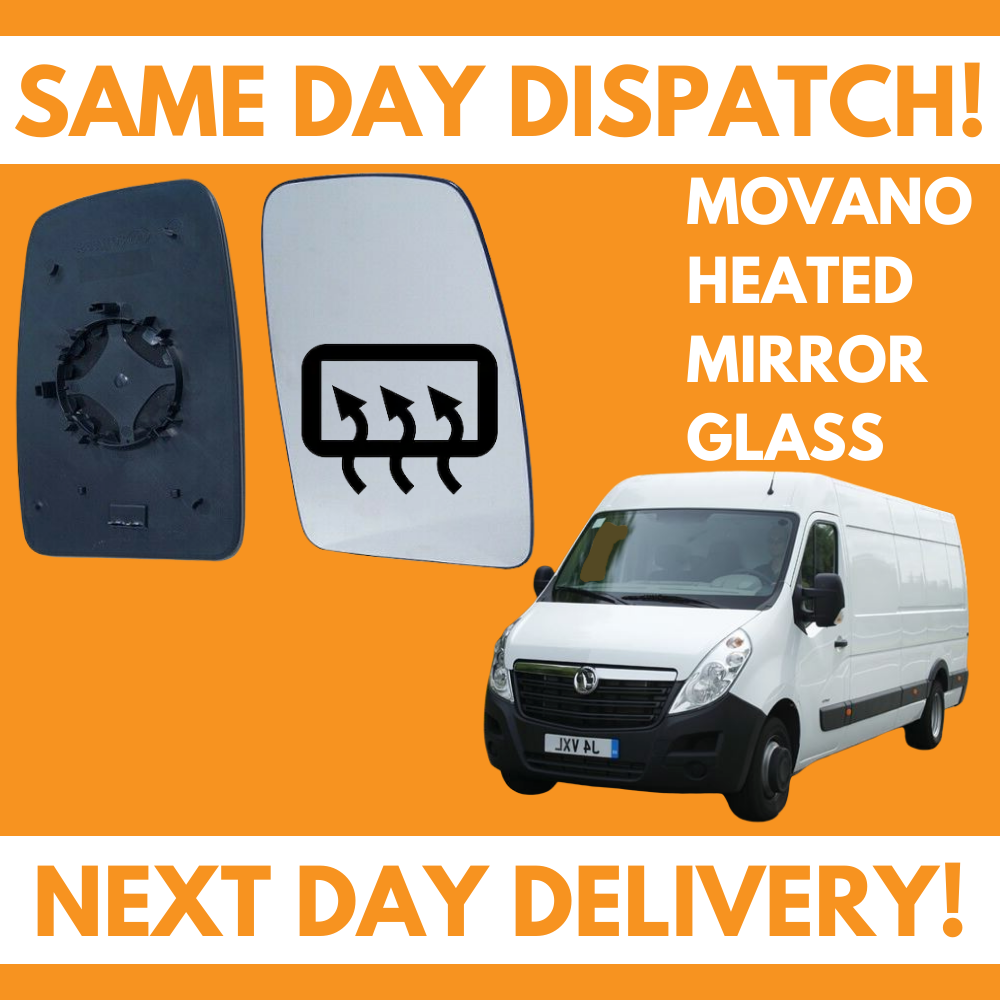 For Vauxhall Movano 20102020 Heated Door Wing Mirror Glass Right