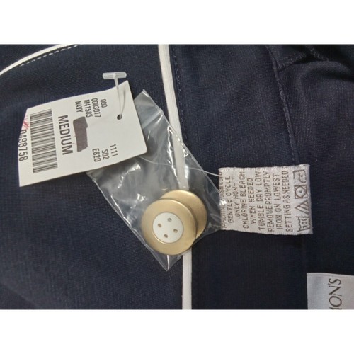Draper'S And Damon'S Womens Navy/White Button Up Jacket (Size Medium) Nwt - Picture 10 of 16