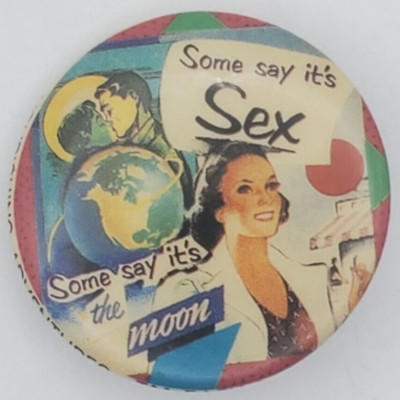 Vintage 1980 Bob Holmes Nourishing Adventures Pinback Button from Easy Aces