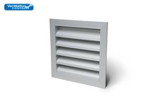 Aluminium External Weather Louvre Wall Grille & Mesh Square Vent Cover Ducting