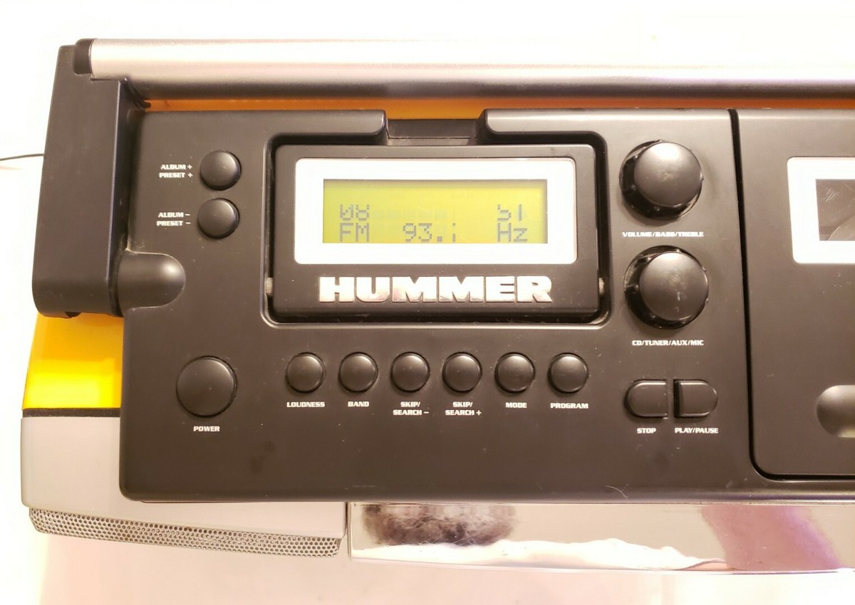 RARE VINTAGE Conair Hummer H2 Boom Box CD Player/ AM/FM