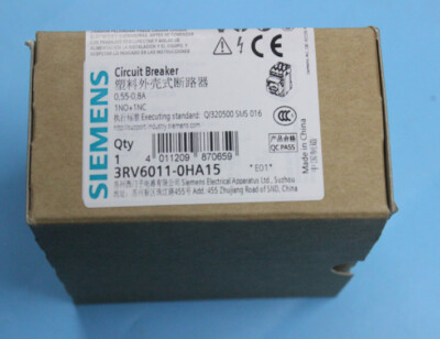Siemens 3RV6011-0HA15 3RV60110HA15 0.55-0.8A Circuit Breaker -New Free Ship *UP