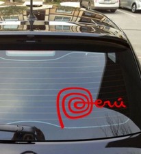 Marca Peru Decal Vinyl Die Cut Sticker Logo Window Car Peruvian 6 Yrs vinyl USA