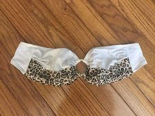 Victoria's Secret PINK Swimsuit Bikini Top Leopard Print Size S