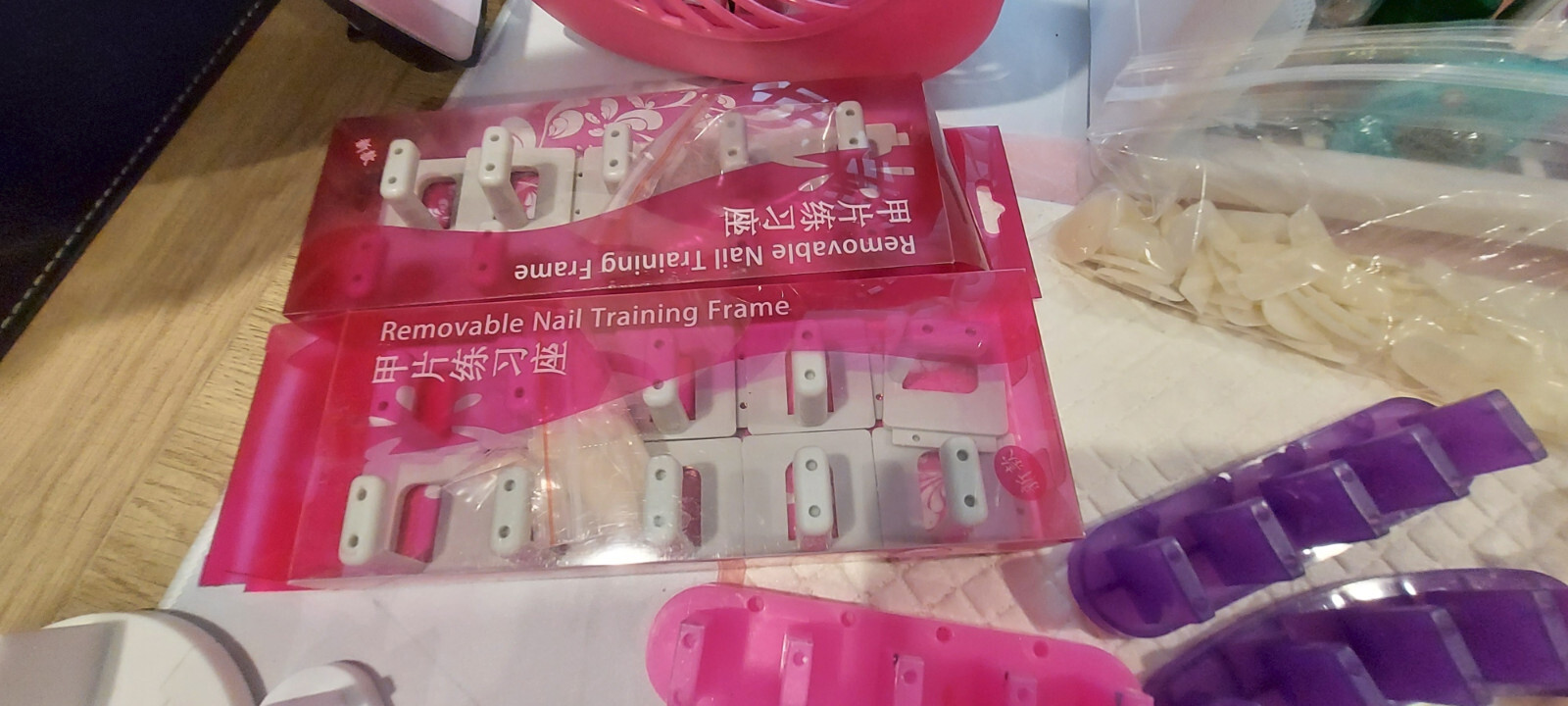 Nail Practice Displays, 2New in box, and 11 used with nail c
