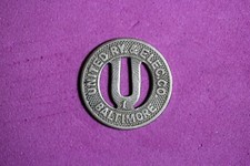 United Railway & Electric Co. Baltimore Fare Token #M20605