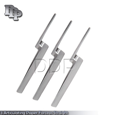 3 Articulating Paper Forceps Straight Surgical Dental Instrument-A+QULTY