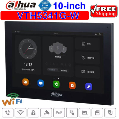 Dahua VTH5341G-W Android 10-inch LCD Indoor Monitor IP Video