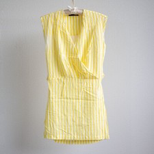 *BRAND NEW* V-neck Mini Dress – Size S Yellow