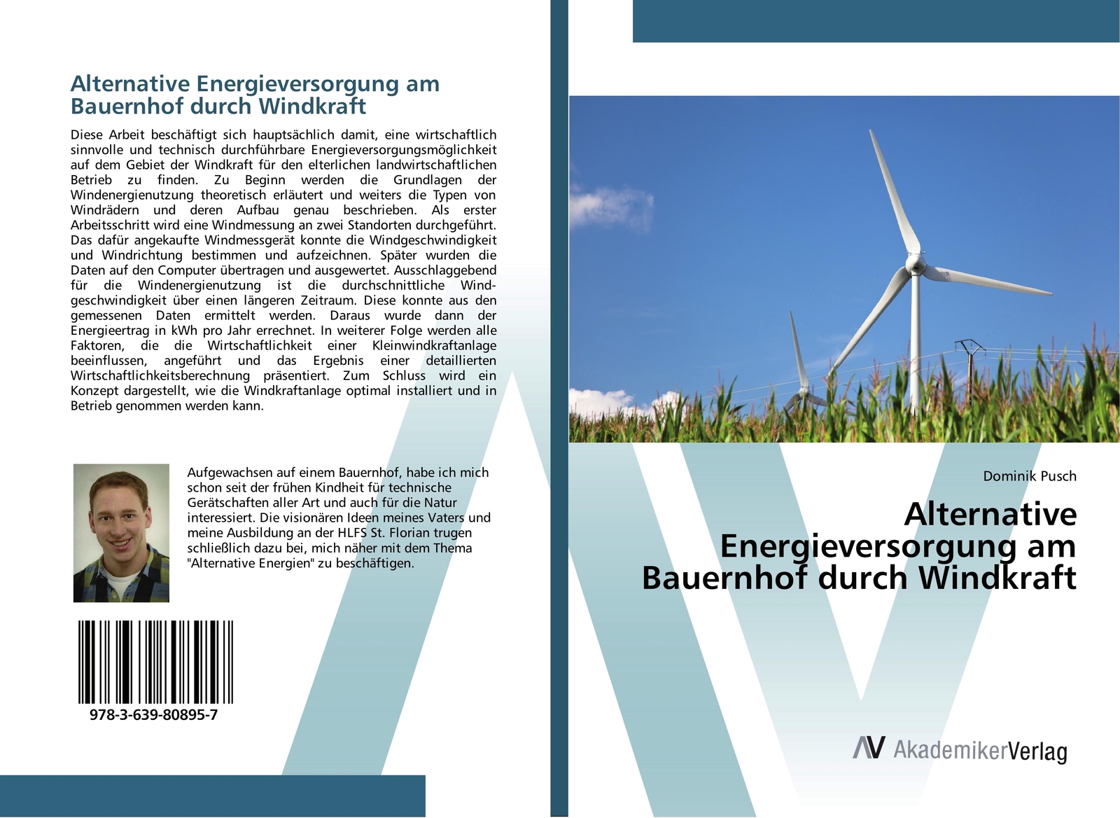 Thumbnail - Alternative Energieversorgung Am Bauernhof Durch Windkraft | Buch |