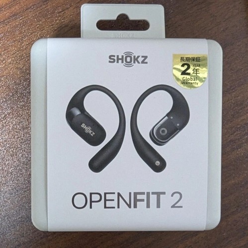 Shokz OpenFit 2 Open Ear Earphones Air Conduction Bluetooth 5.4 Wireless Black - Picture 3 of 5