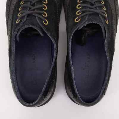Cole Haan Leather Suede Wingtip Oxford Shoes C10823 Black  display picture 3