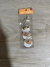 RARE Jolees Mini by You Chocolate Mouse Dessert Cups Card Scrapbook Non-Adhesive