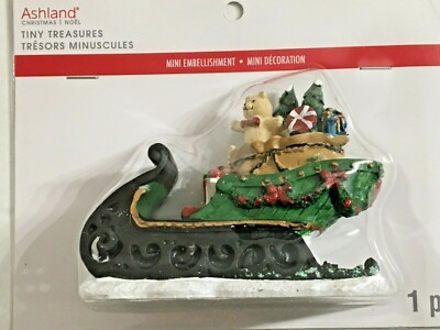 NEW ASHLAND TINY TREASURES CHRISTMAS SLEIGH WITH PRESENTS