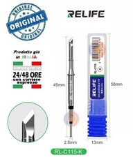 Testa saldante, punta saldatore in acciaio inox per JBC C115-K Stazione saldante