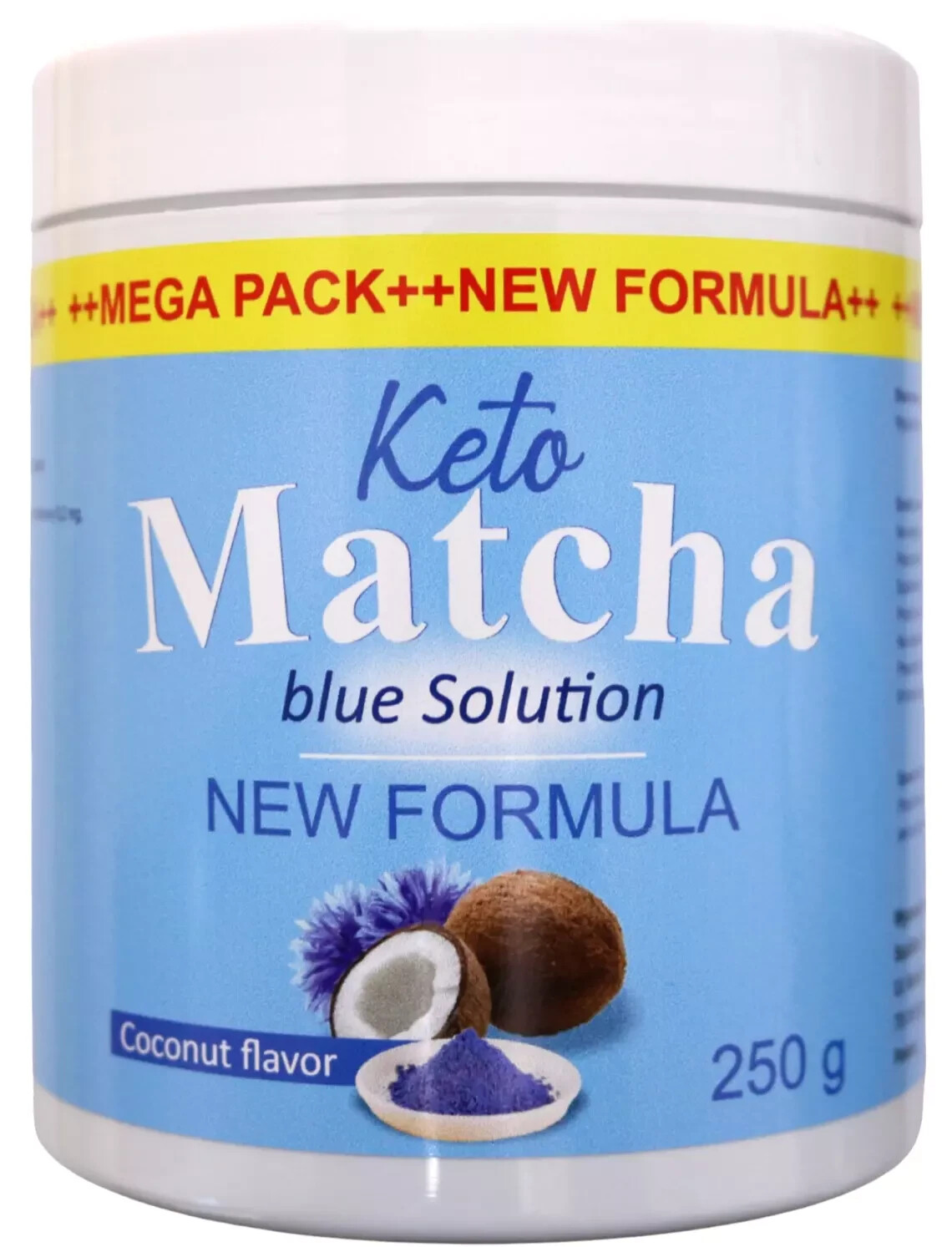 Keto Matcha Blue - MEGA PACK 250g - Supporta la perdita di peso - ORIGINALE