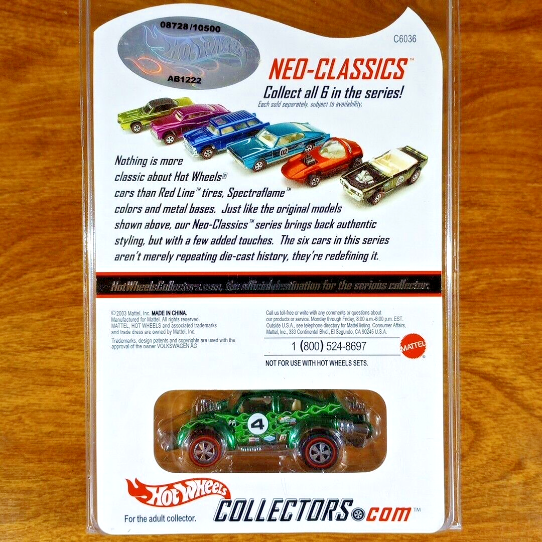 Hot Wheels RLC Evil Weevil 8728/10500 Green Neo-Classics Series